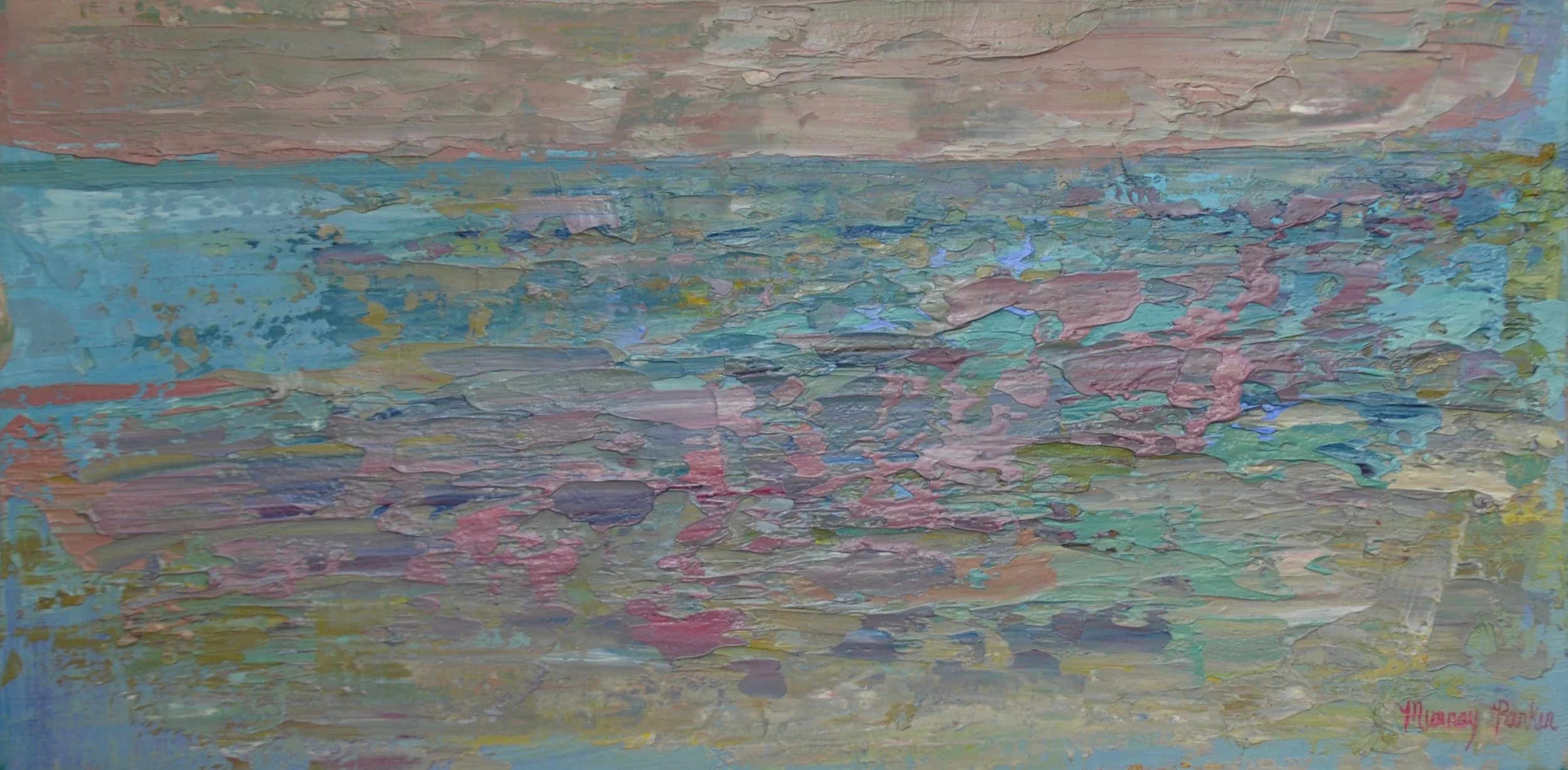 Pink Horizon oil 15x30.jpg