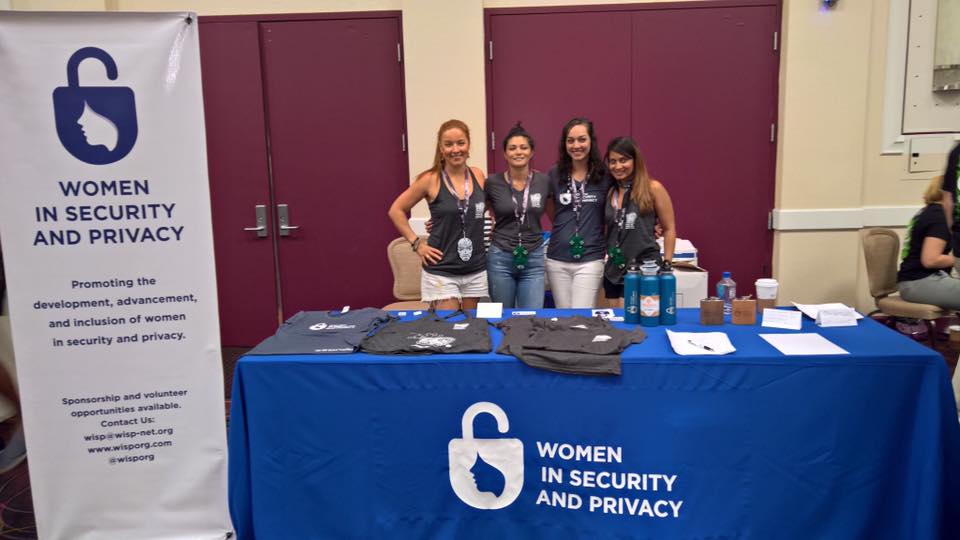 WISP Co-Founders and Board Members Wo(man) the Vendor Booth : Elena Elkina, Kenesa Ahmad, Alya Gennaro, & Fatima Khan.