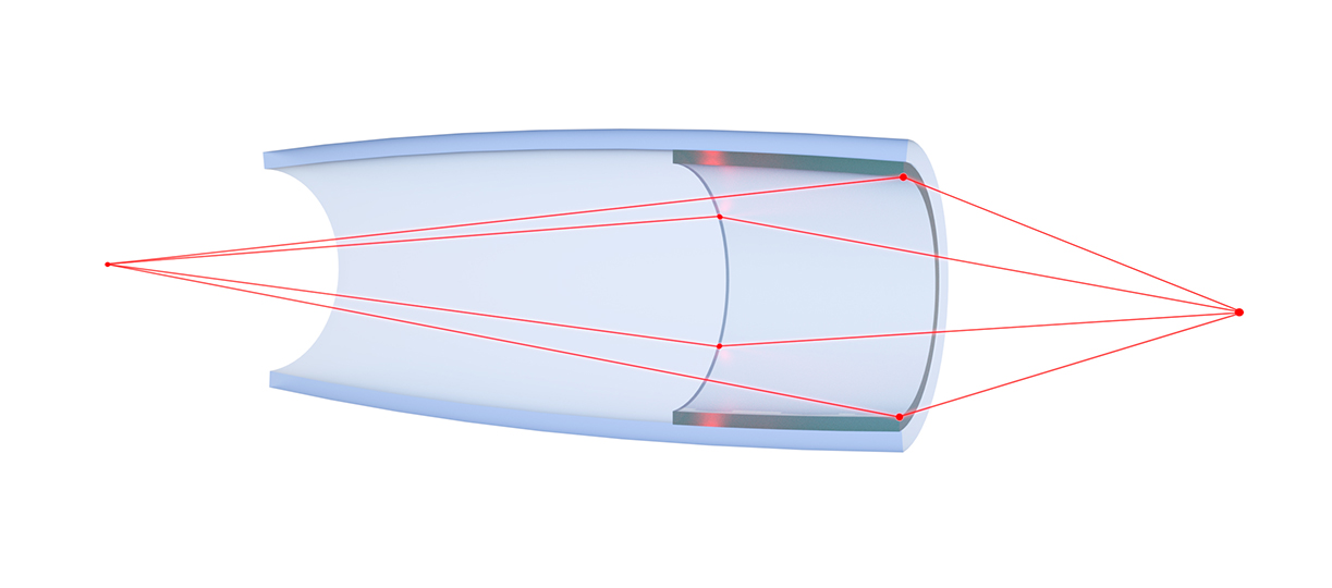 Ellipsoidal monocapillary x-ray optic: Single-bounce x-ray optic