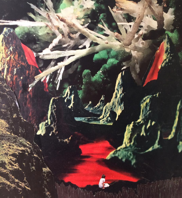 The sign of Sagittarius is home to the galactic center, or the the center of our universe. This full moon shines bright from the birth place of everything. Collage by the brilliant Janna Dorothy