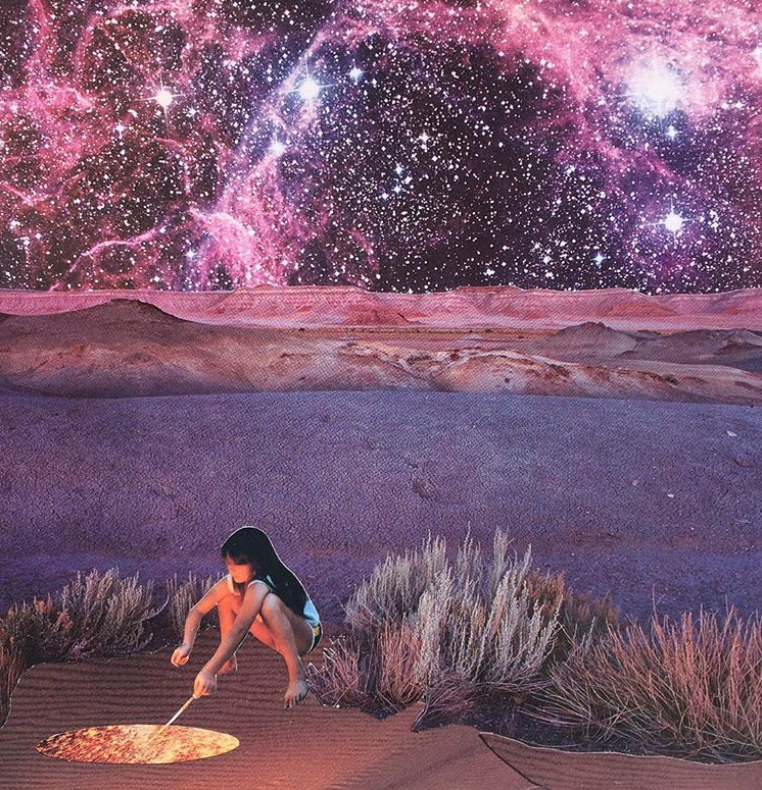 Tending the infinite possibilities. Another perfect visual affirmation by Janna Dorothy