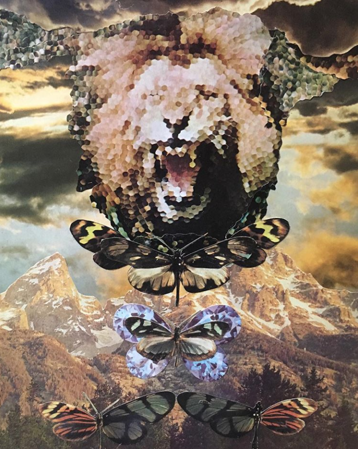 Another piece by Janna - notice how the lion’s face is pixelated and made of so many combined elements. This image shows so beautifully the power of the individual who carries the momentum of the collective.