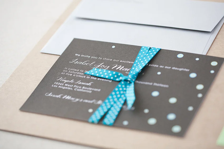 copperwillow.com | Bar and Bat Mitzvah Invitations by Copper Willow Paper Studio | Letterpress Celebration Stationery
