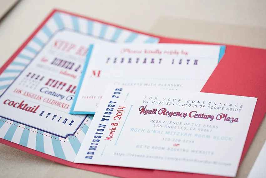 copperwillow.com | Bar and Bat Mitzvah Invitations by Copper Willow Paper Studio | Letterpress Celebration Stationery