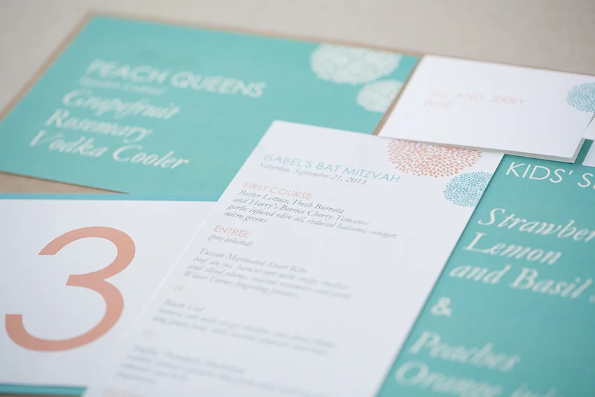 copperwillow.com | Bar and Bat Mitzvah Invitations by Copper Willow Paper Studio | Letterpress Celebration Stationery