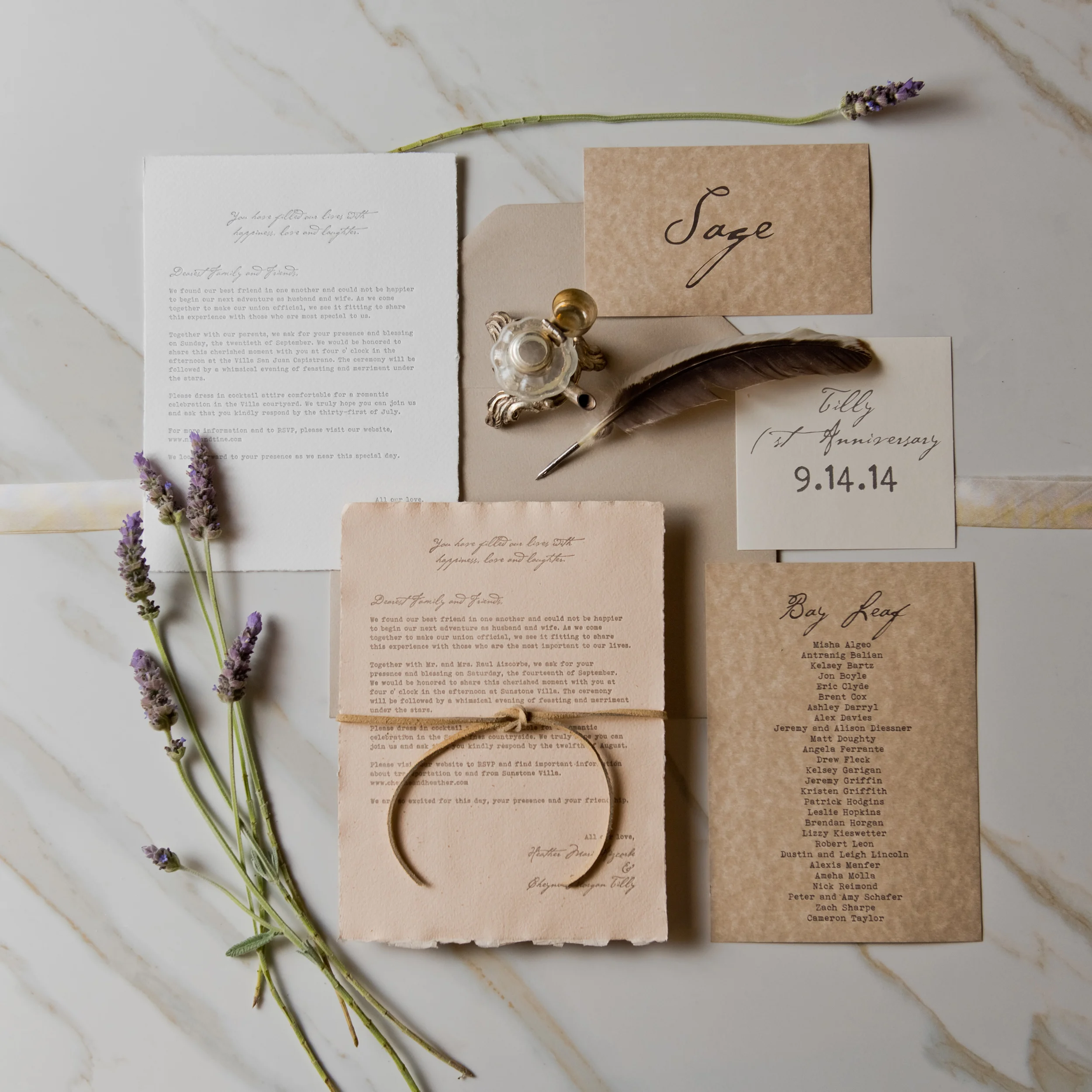 copperwillow.com | Sunstone Winery Wedding Invitations | Love Letter Wedding Invites | Copper Willow Paper Studio