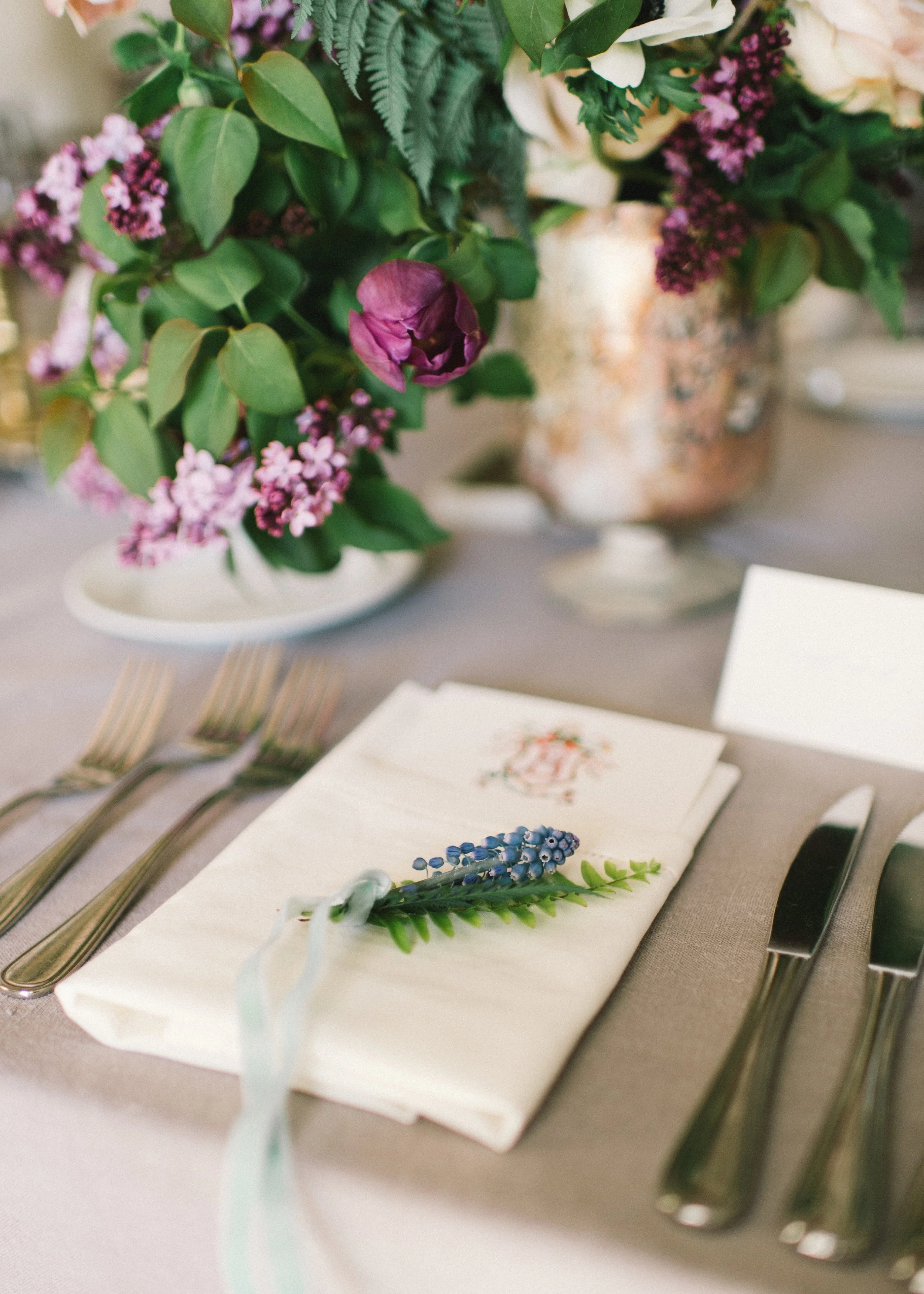 copperwillow.com | san ysidro ranch wedding with lavender letterpress invitations