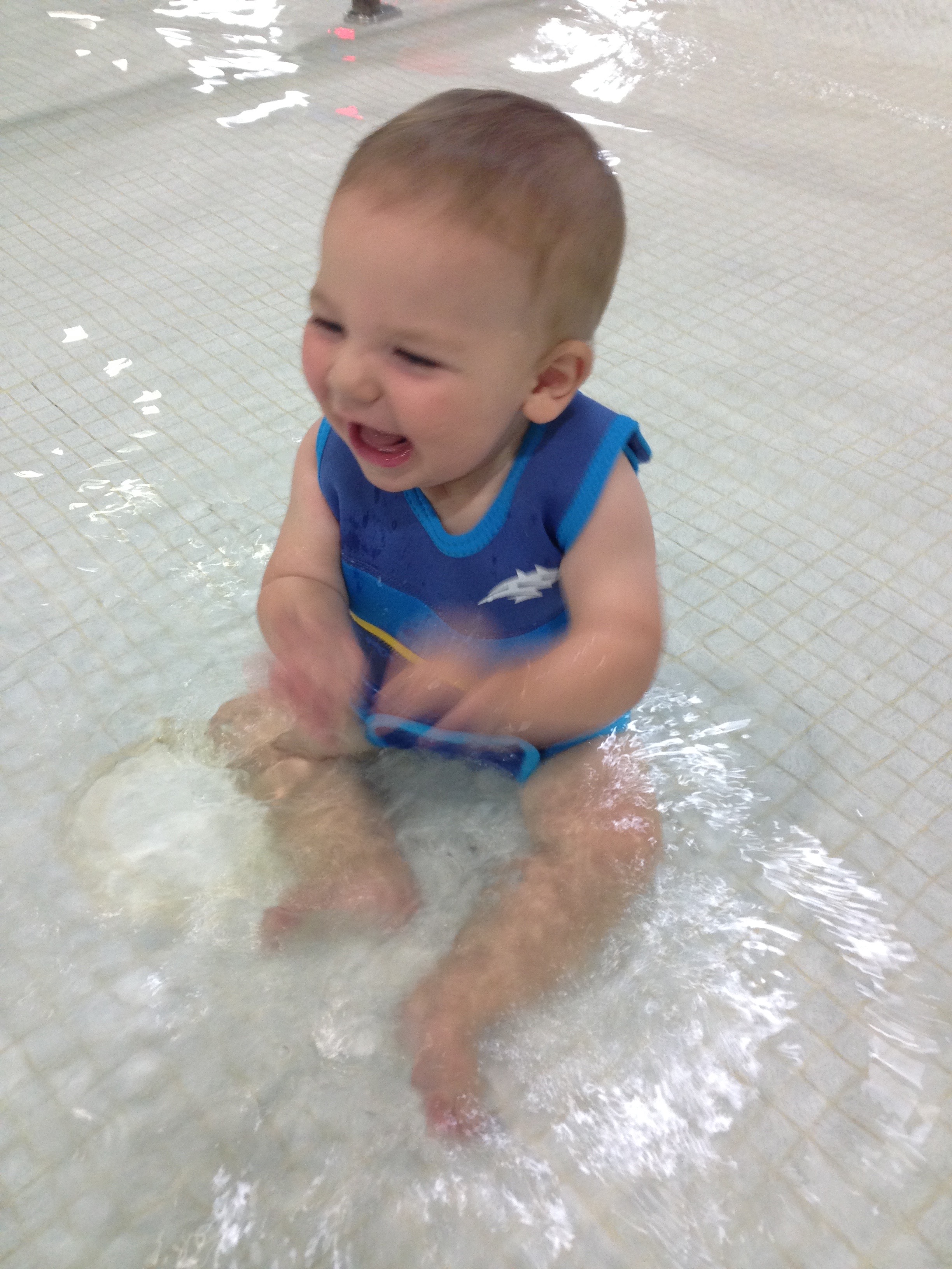Blake the water baby.