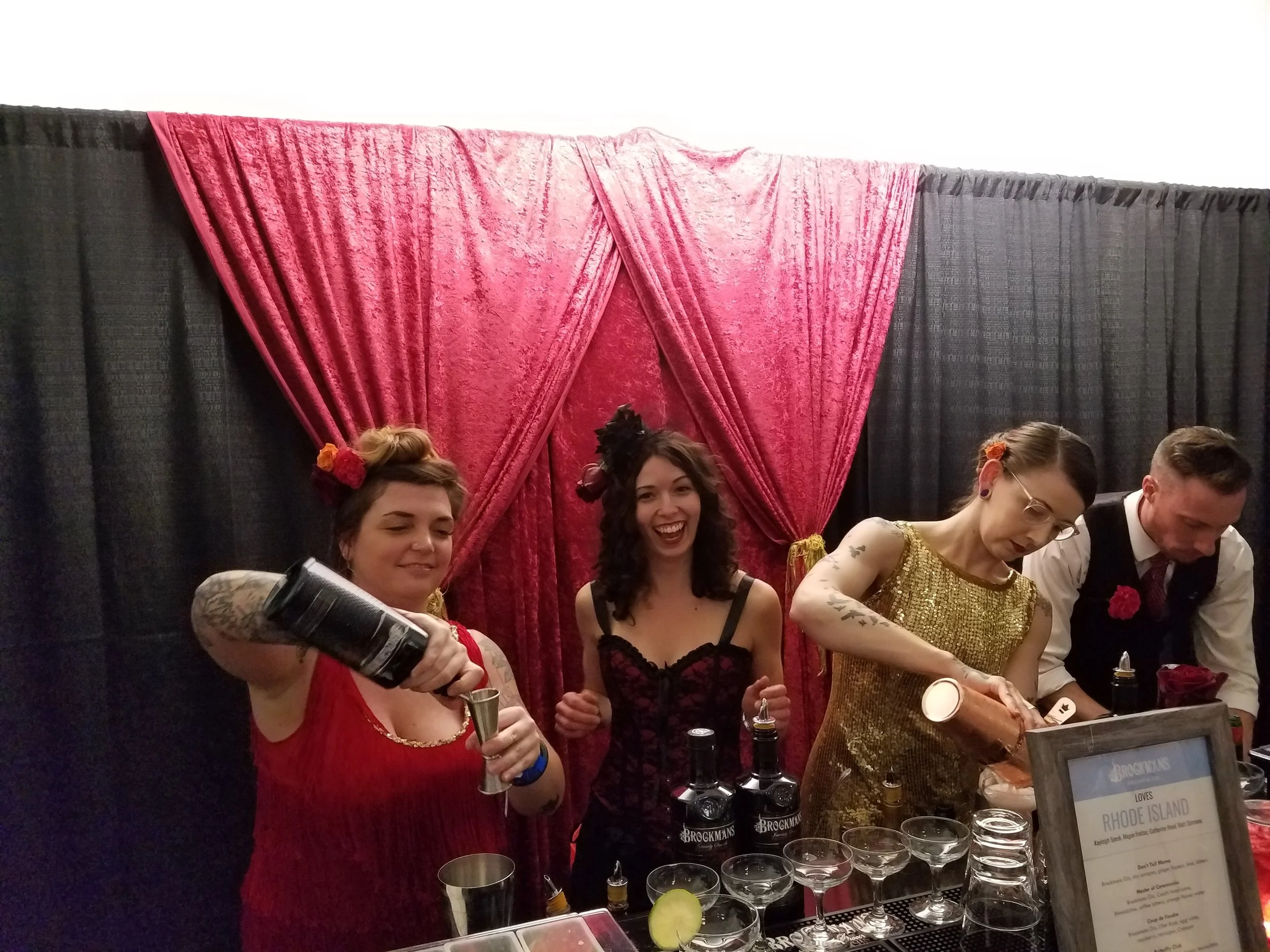 Rhode Island bartenders mix up some Brockmans gin cocktails at State Lines.