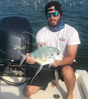 This African Pompano was pleasant surprise in the bay!