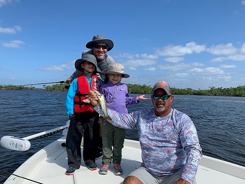 First trip to Flamingo for these 2 kids Desi and Victoria, they along with mom and dad cad loads of these Snook