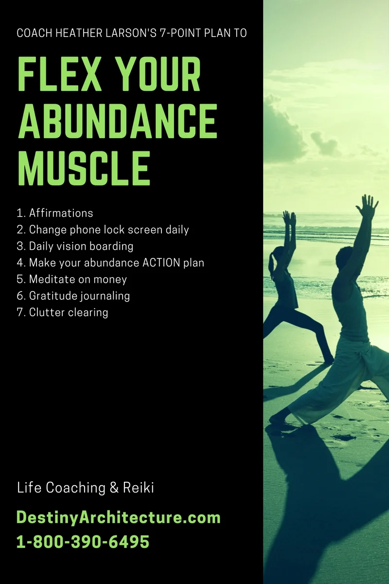 If you are doing the Flex Your Abundance Muscle Challenge, share it on social media with the hashtag, #FYAM!