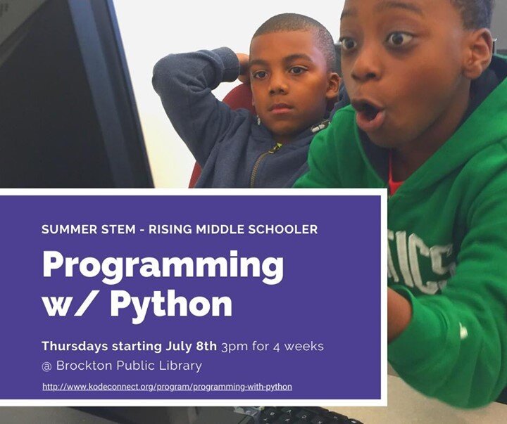 We have a few spots left for this amazing STEM program starting this Thursday at Brockton Public Library. LINK in our bio.