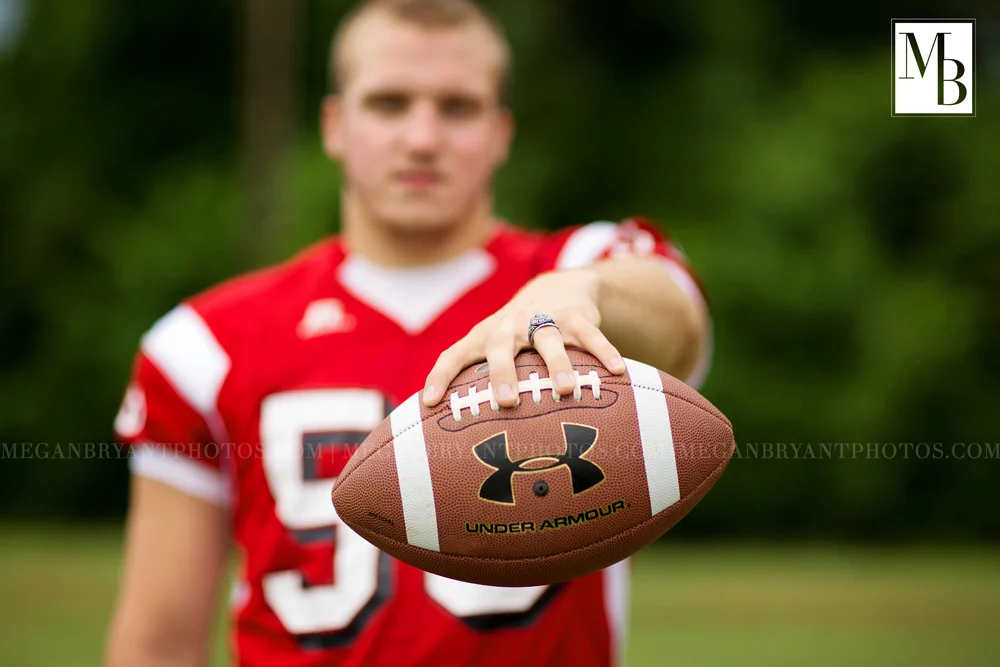 Football Senior Pictures | Chatham, Virginia Senior Photography