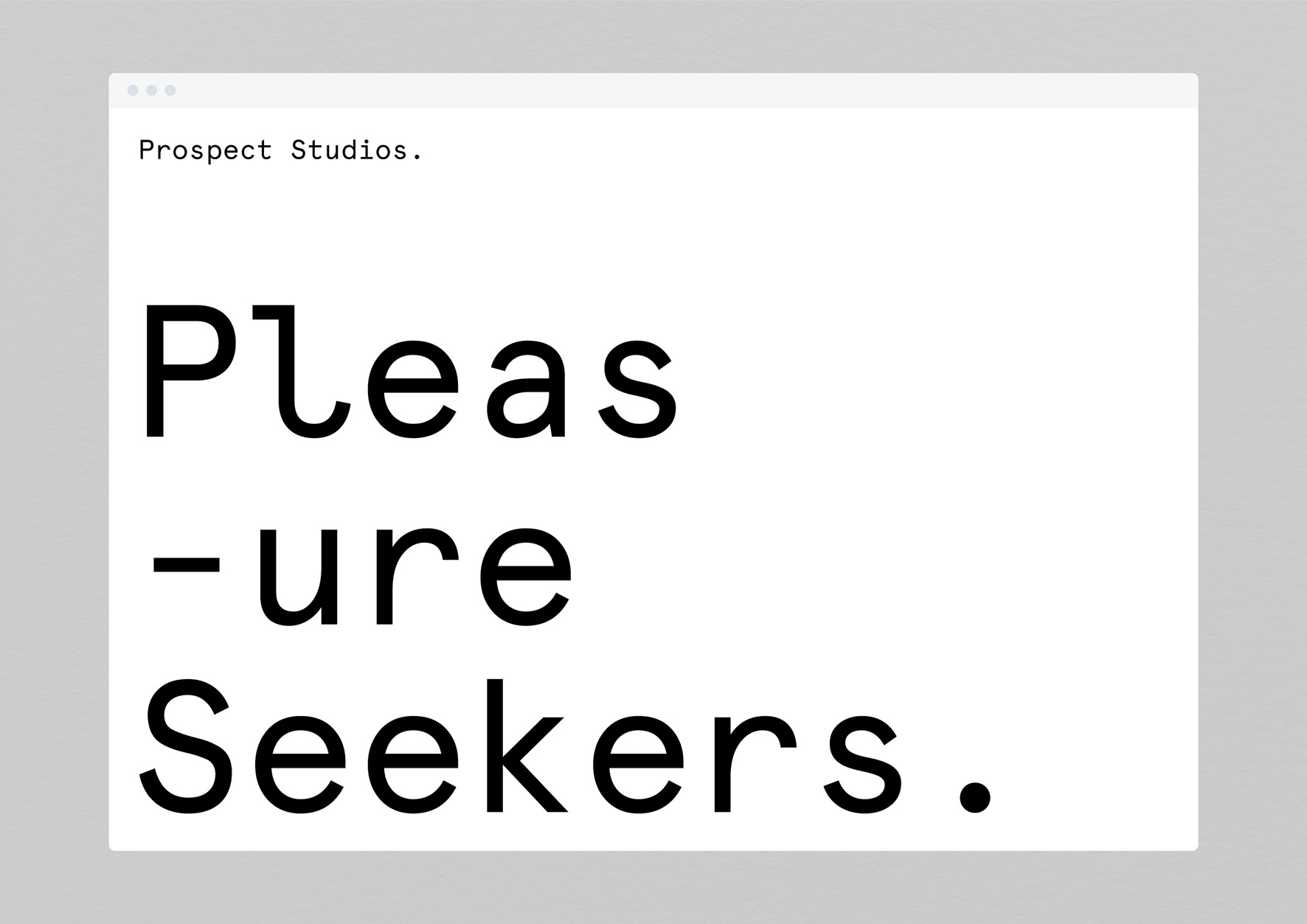 Prospect Studios – We developed the positioning and full brand identity for this brand new Brisbane co-working space.