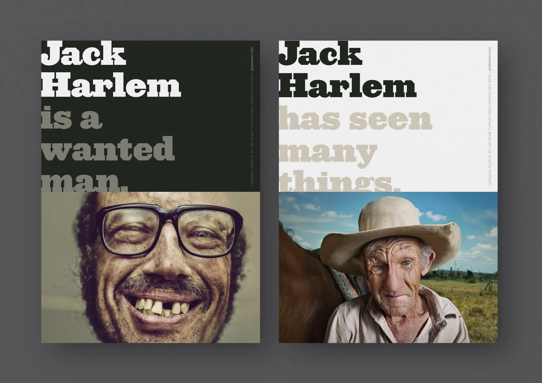 Jack Harlem – Full brand identity developed for Prospect Studios in Brisbane.