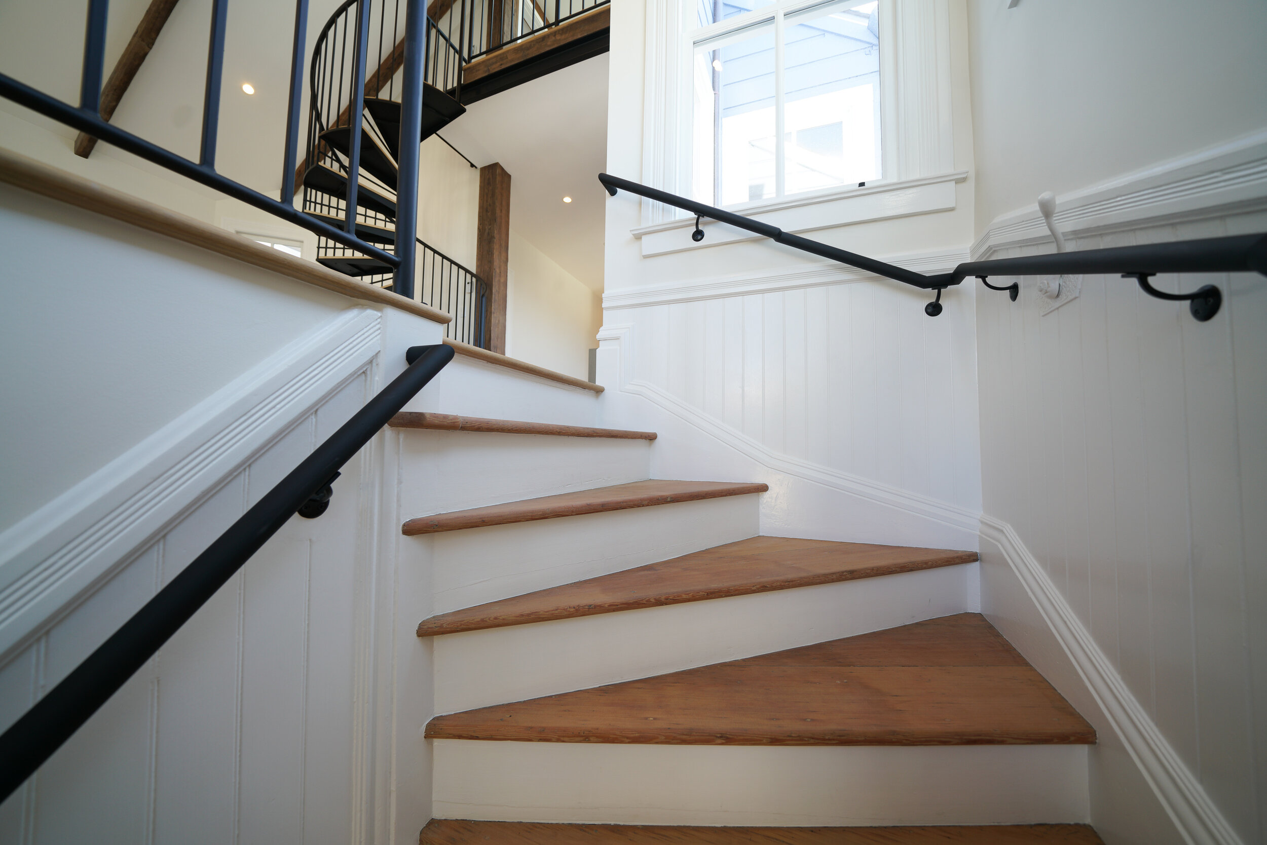 Winder stairs by Outerlands Design