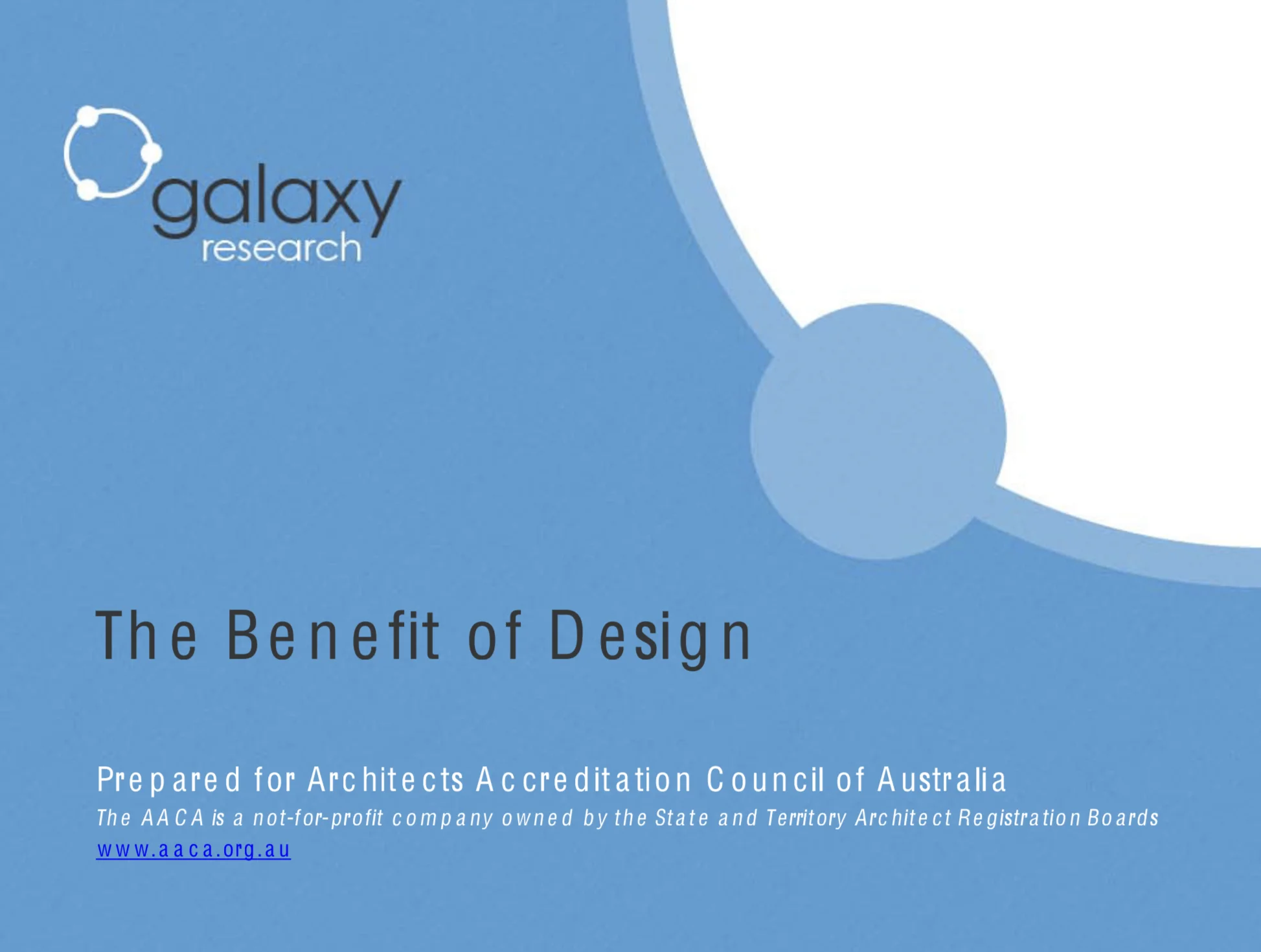 The Benefit of Design, 2016