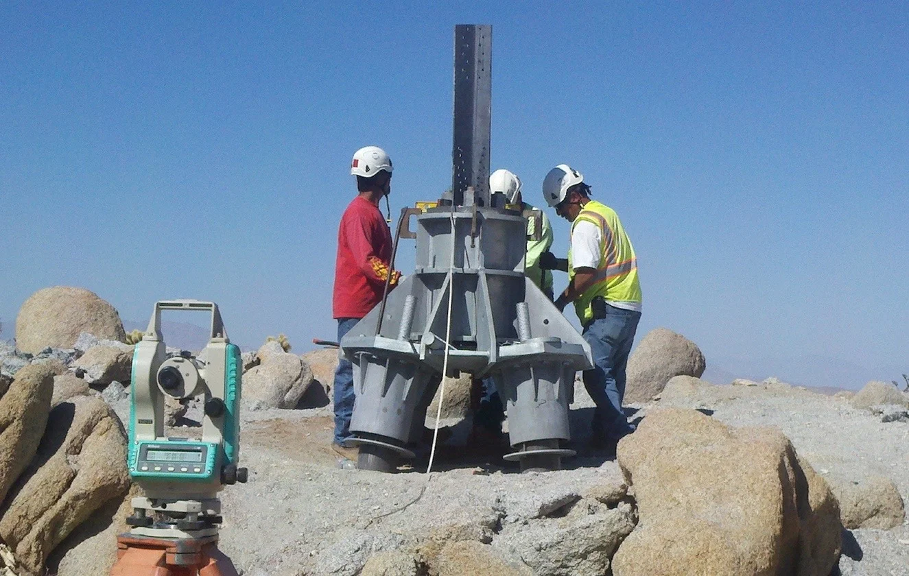 Featured project: Micropile caps for transmission line tower supports