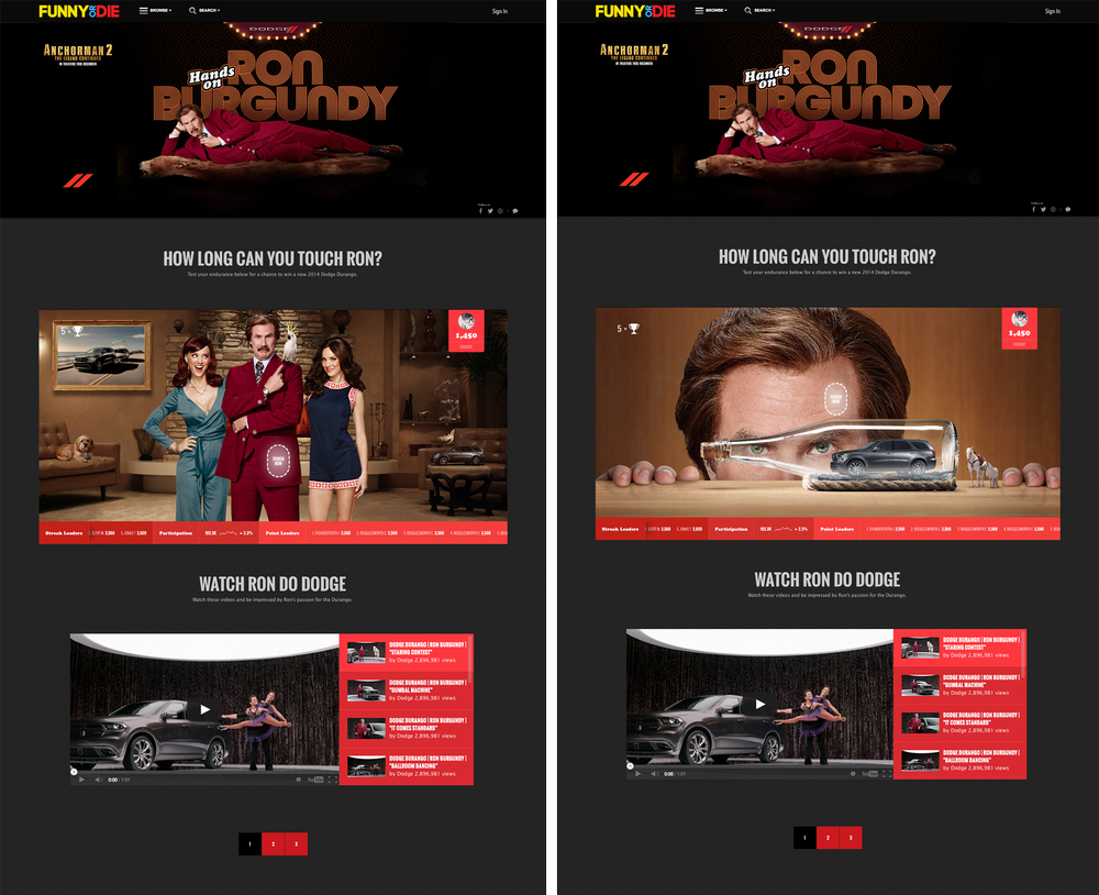 Hands on Ron Burgundy — NICK OSTINI