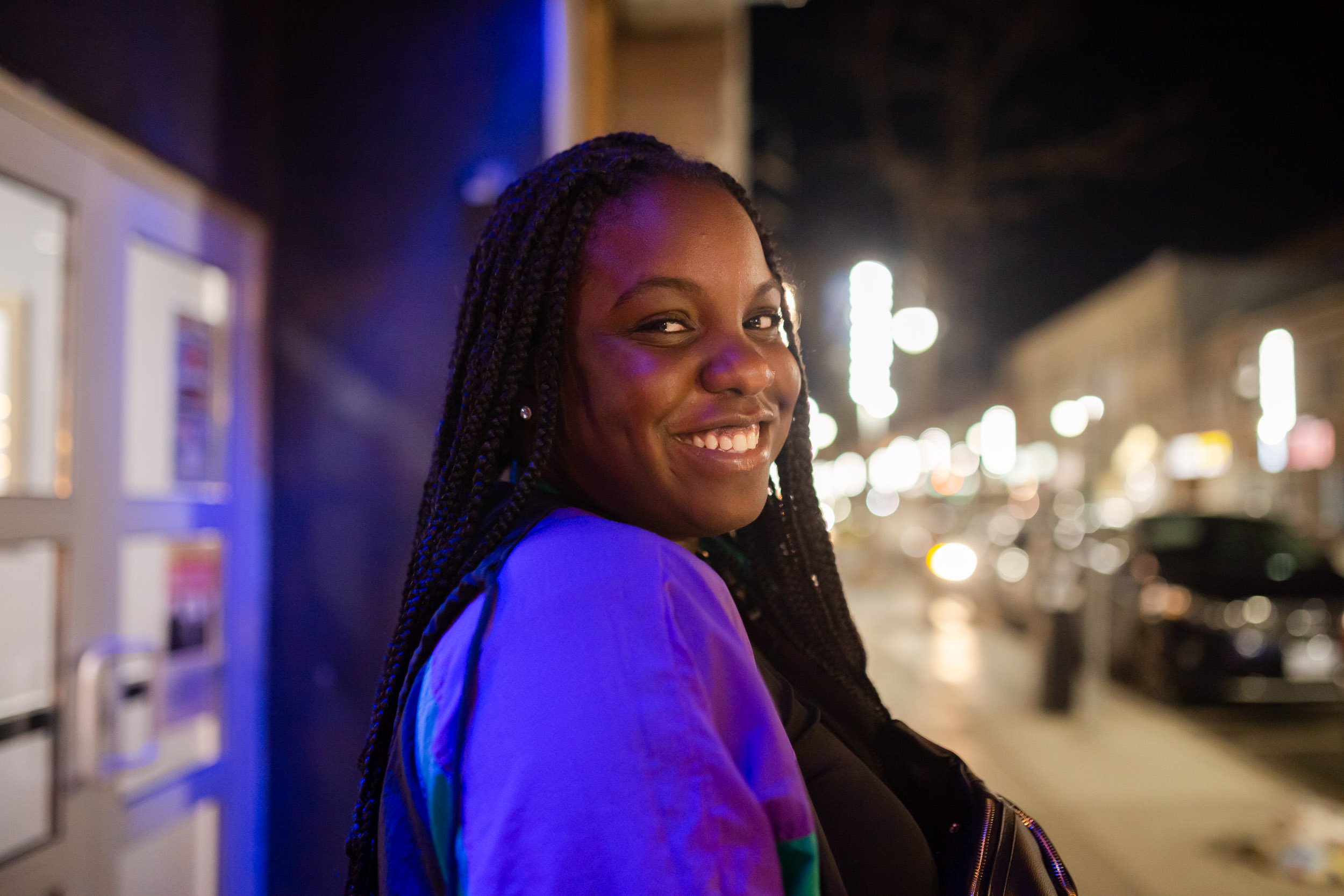  Local Khiara Welch outside Biltmore Theatre. 