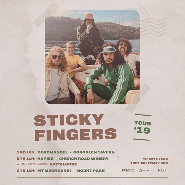 With both Bay Dreams SOLD OUT in weeks we have now added some @stickyfingersband side shows 😮 🎵 
The lads are back and they&rsquo;re on fuego 🔥🔥🔥 Tickets on sale Wed at 7pm 🤙🏽 #stickyfingers