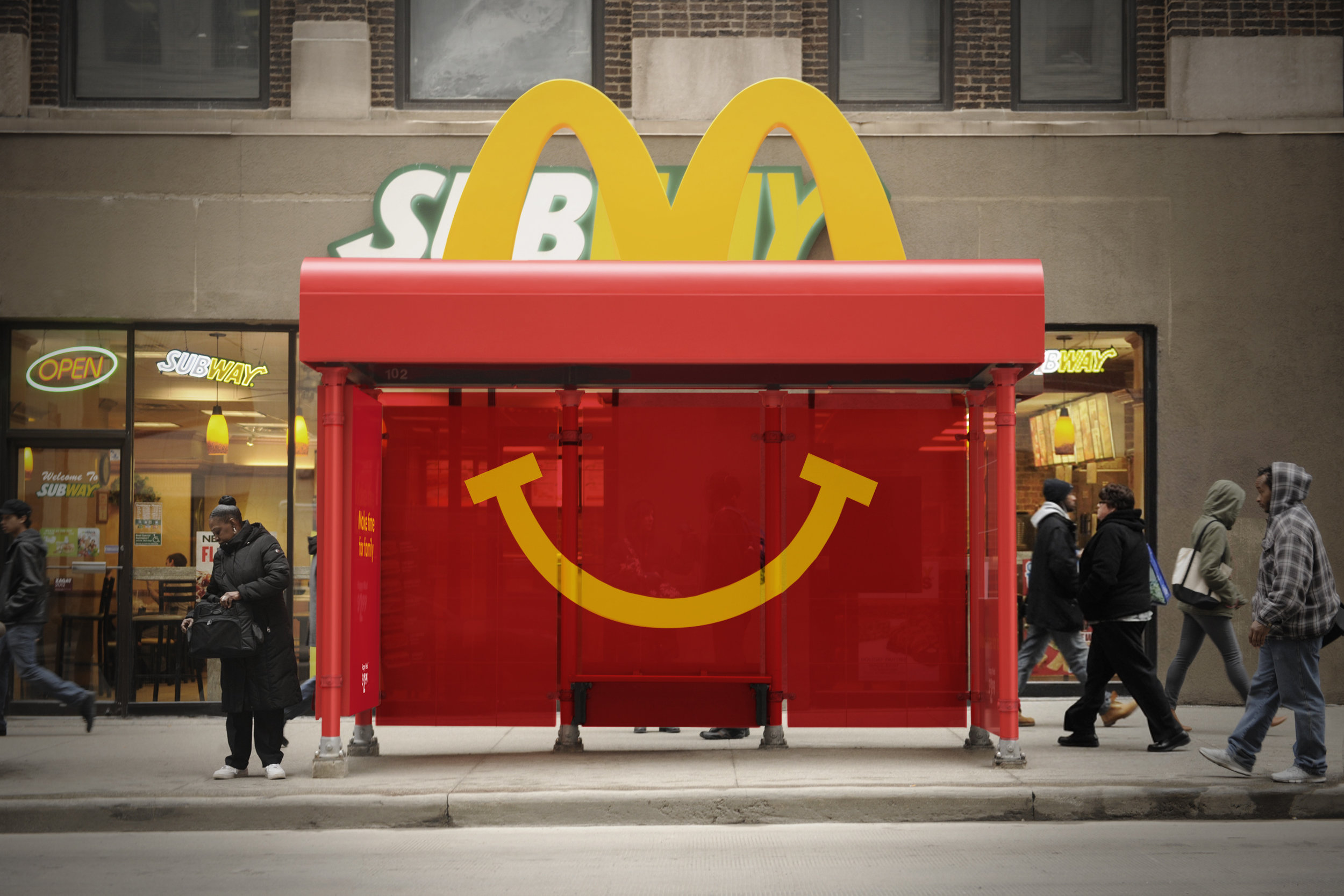 The Happy Meal Bus Shelter