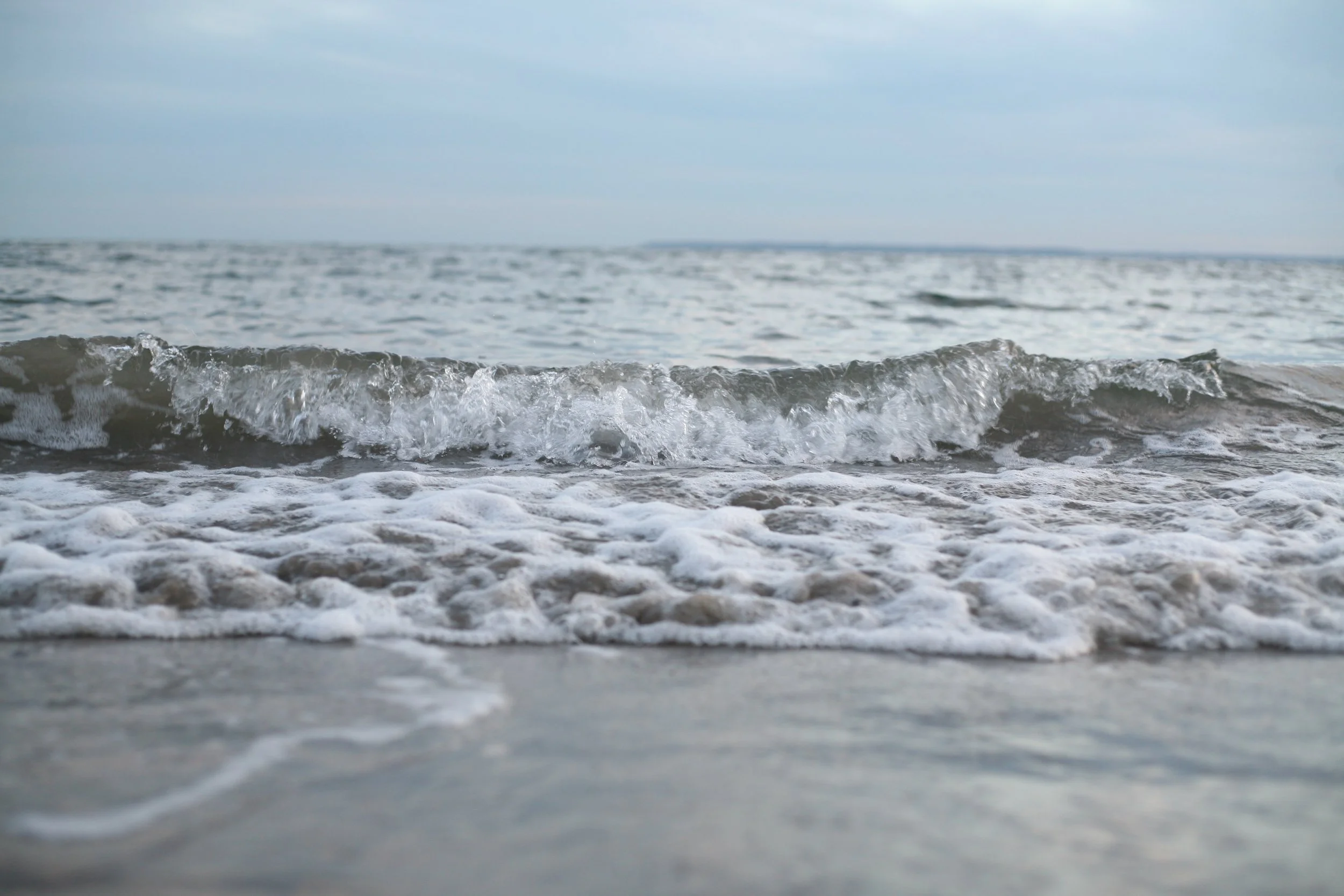 Winter waves at Coney Island Beach