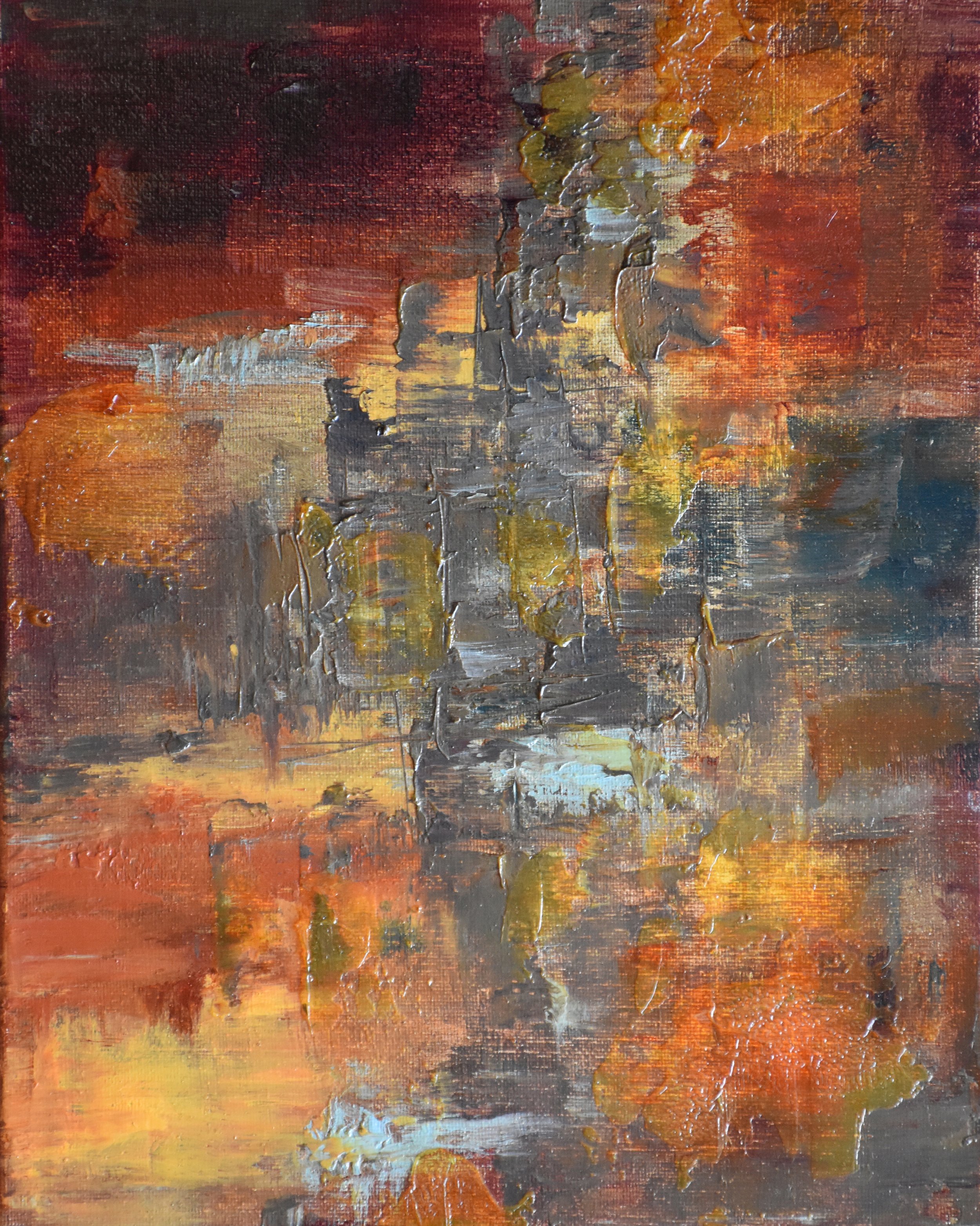Orangescape - ORIGINAL - Oil on Canvas