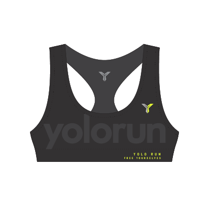 YOLO Run Sports Bra (Front)