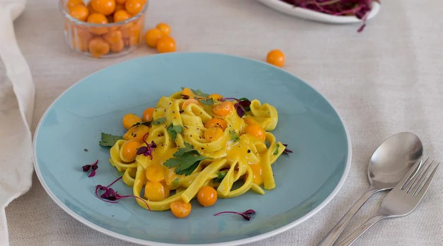TANGY GOOSEBERRY &amp; MUSTARD PASTA