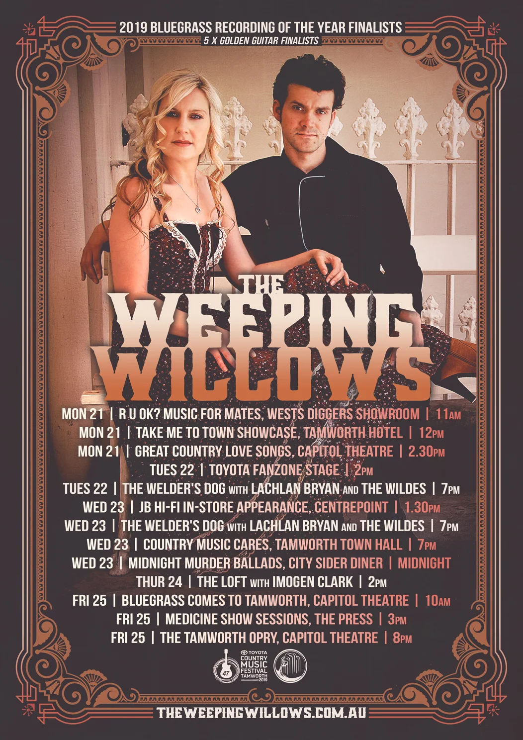 The Weeping Willows at the Tamworth Country Music Festival