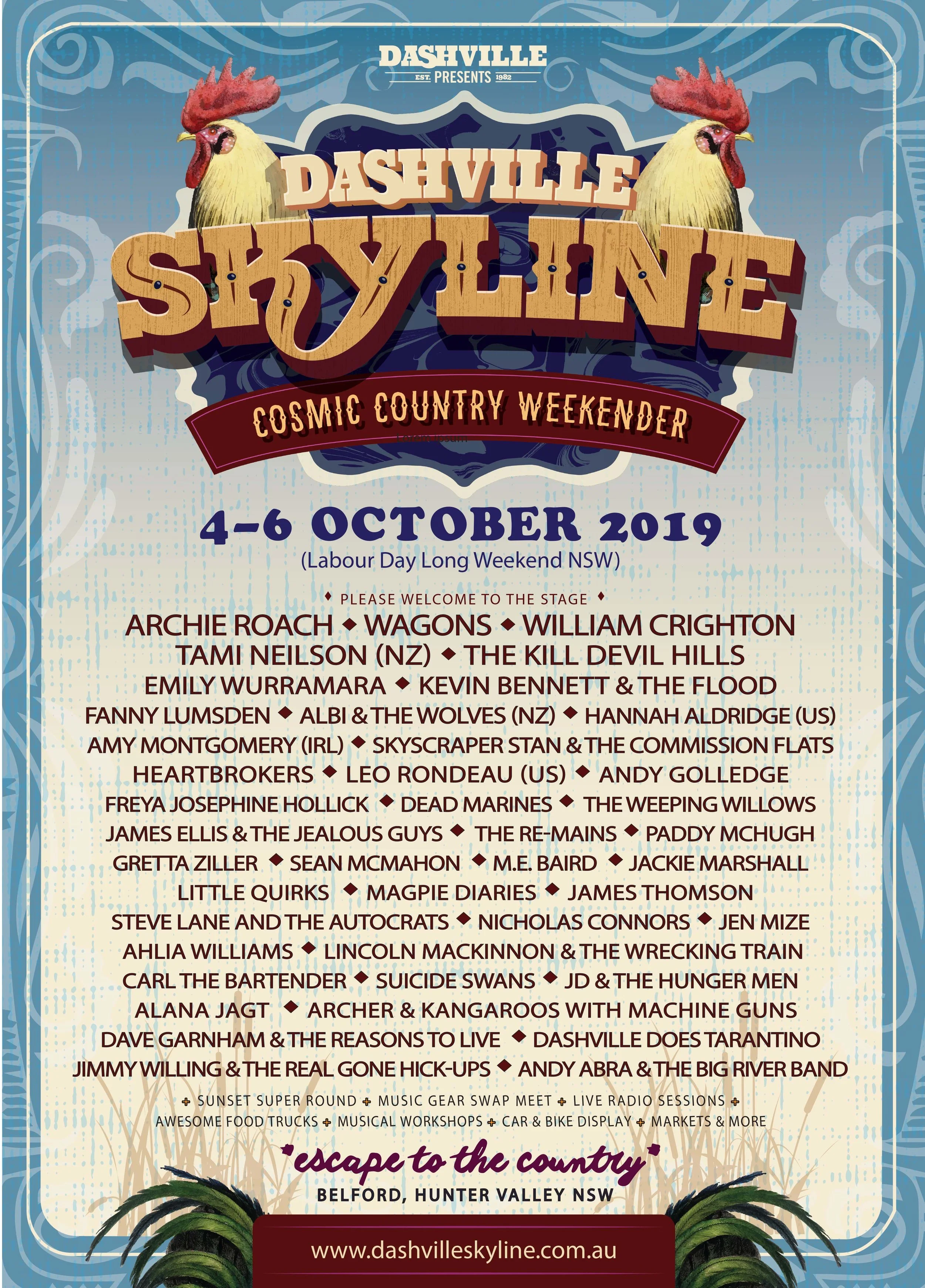 The Weeping Willows join Dashville Skyline!