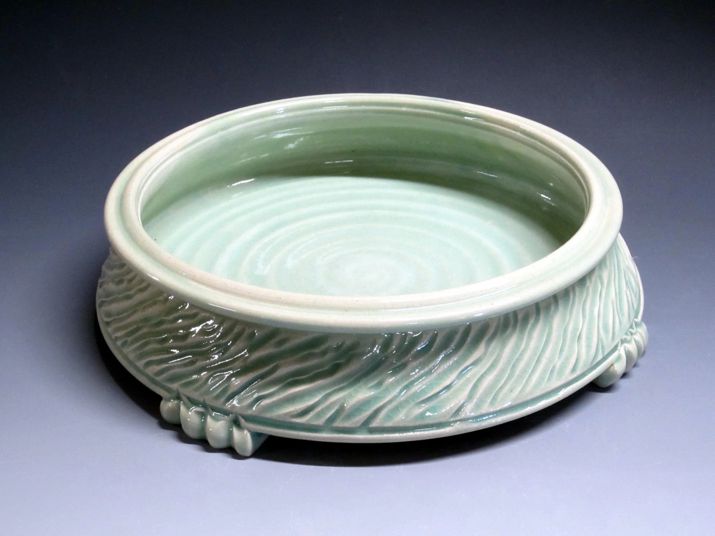 Moribana - Light Green Celadon Glaze
