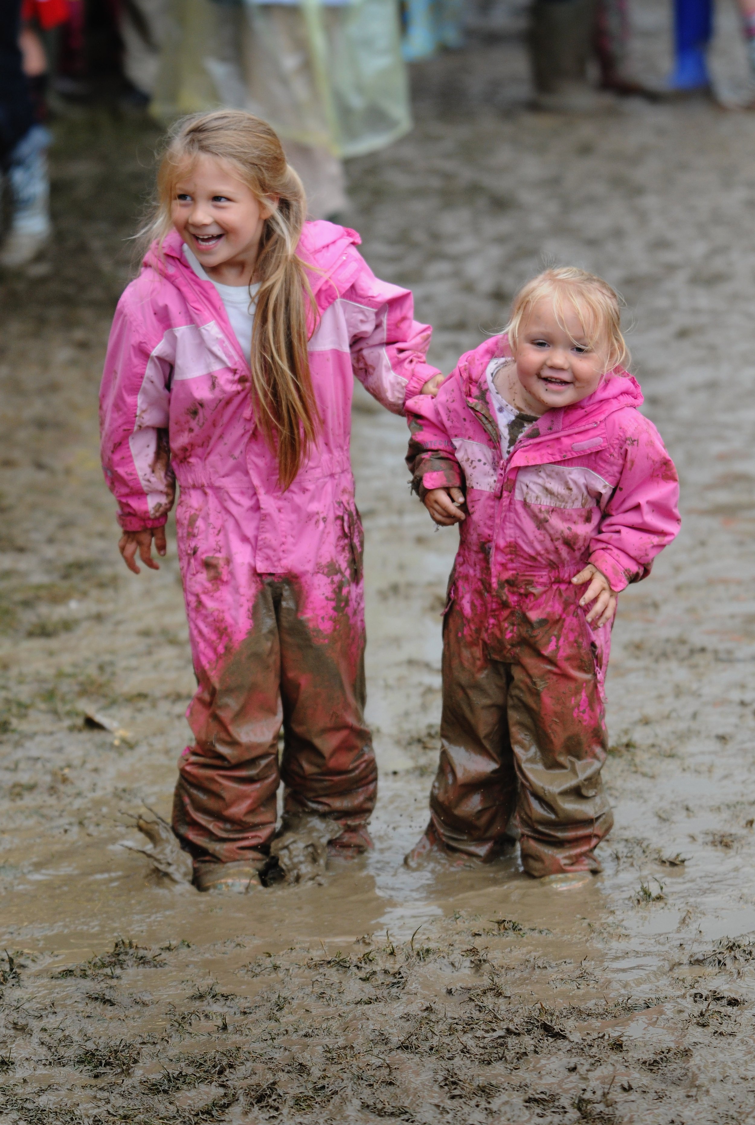 Kids in mud