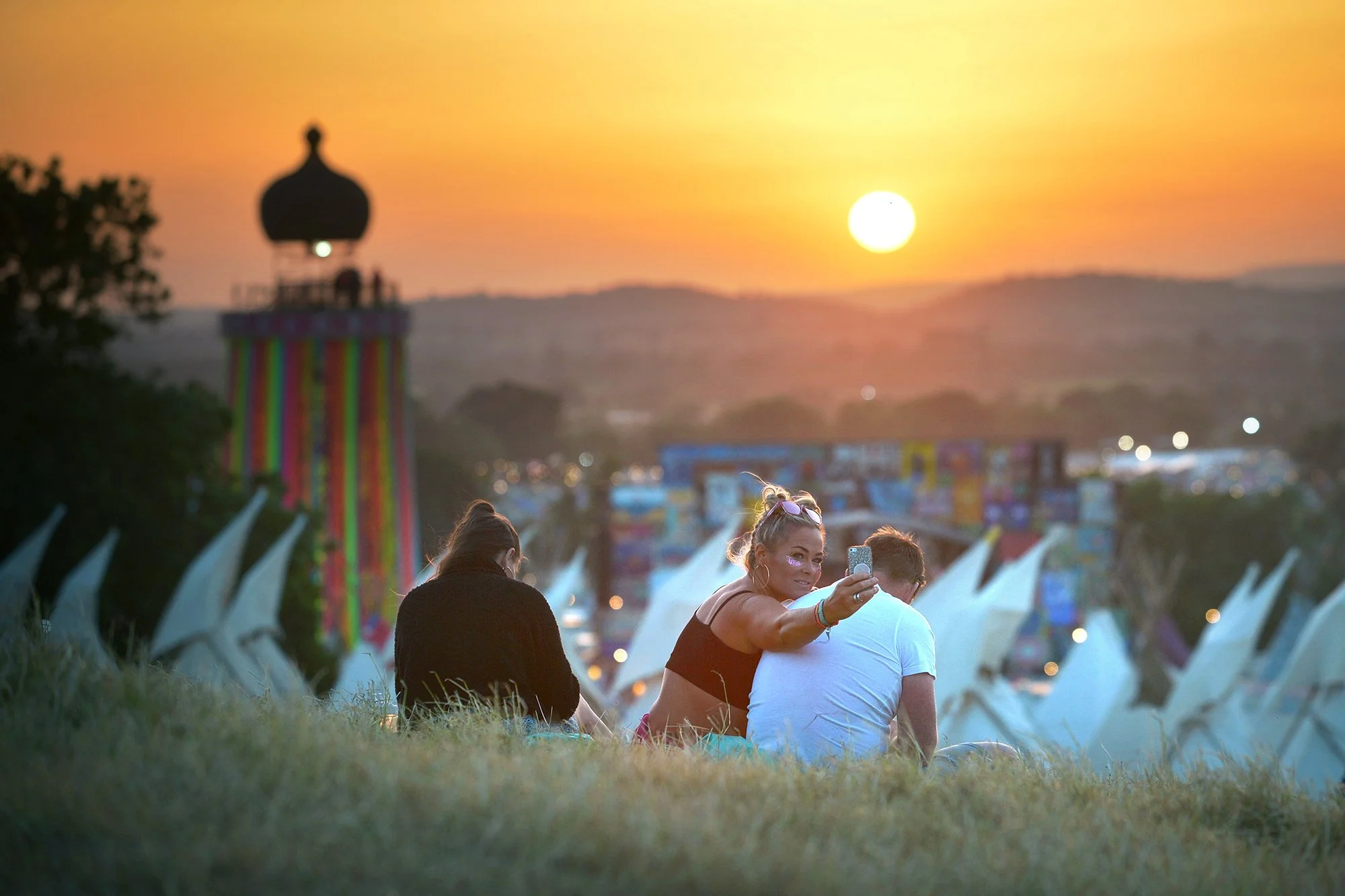 Sunset over The Park