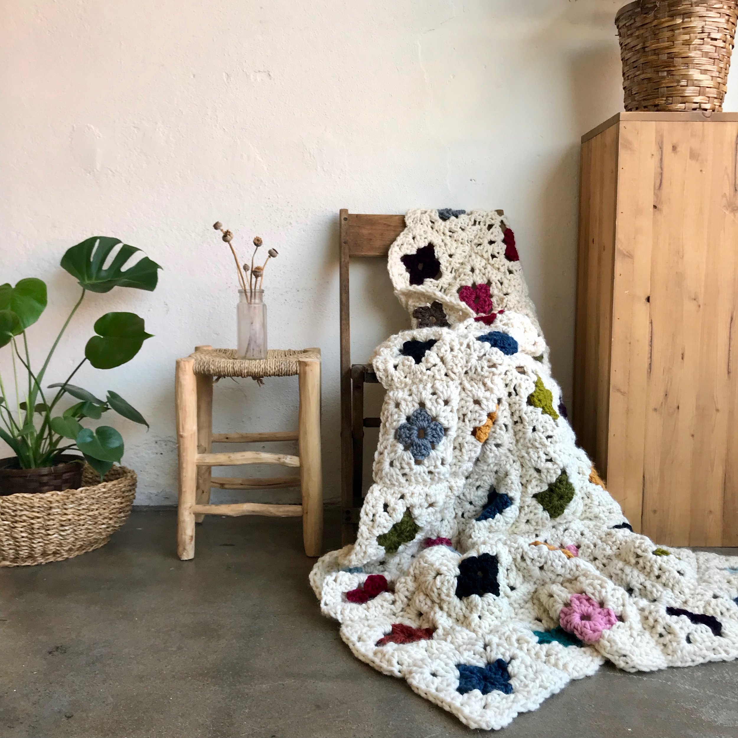 Just A Phase Crochet Modern Granny Blanket