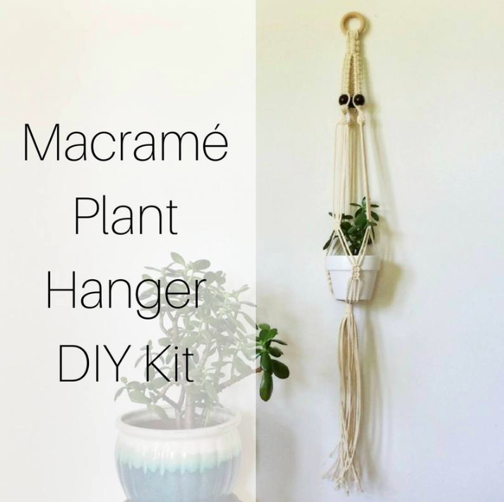 Macrame Hanging Planter DIY Kit  Macrame Kit, Macrame Pattern, Macrame  Plant Hanger, Hanging Planter, Birthday Present, Christmas Gift — House  Sparrow Fine Nesting