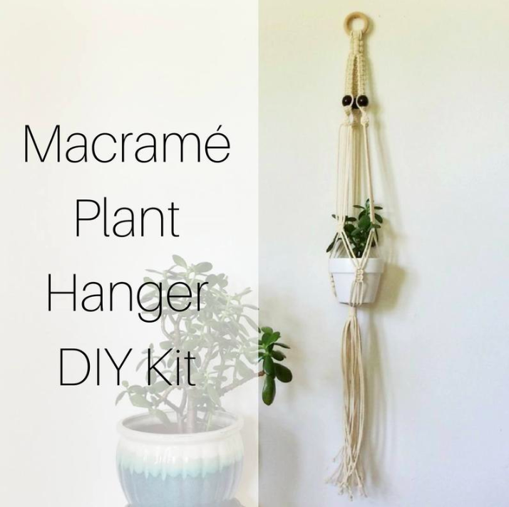 Macrame Hanging Planter DIY Kit | Macrame Kit, Macrame Pattern, Macrame  Plant Hanger, Hanging Planter, Birthday Present, Christmas Gift — House