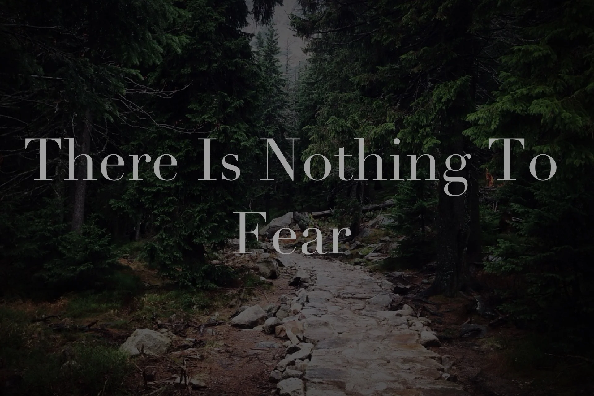 "There is Nothing to Fear" Wisdom from Gary 