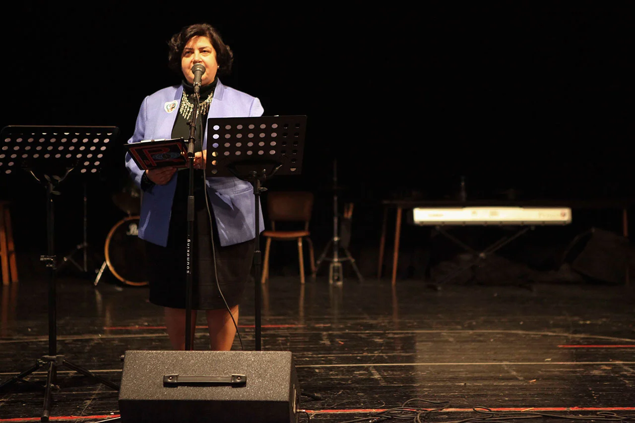 Mrs. Yester Kilaghbian emceeing