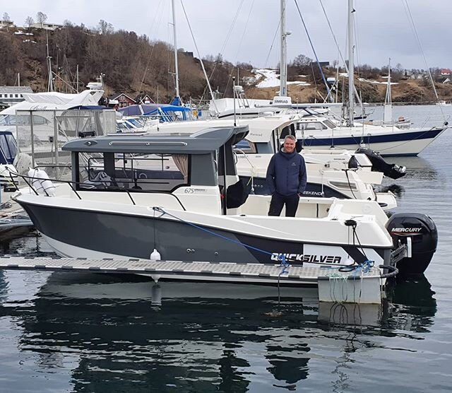 Vi gratulerer Stian med ny Quicksilver 675 Pilothouse! 😁⚓