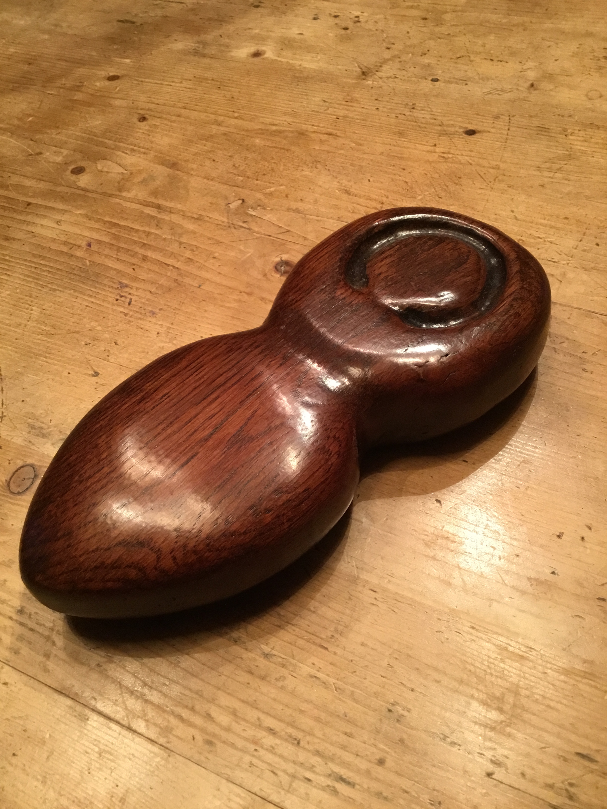 6" Walnut Goddess totem 