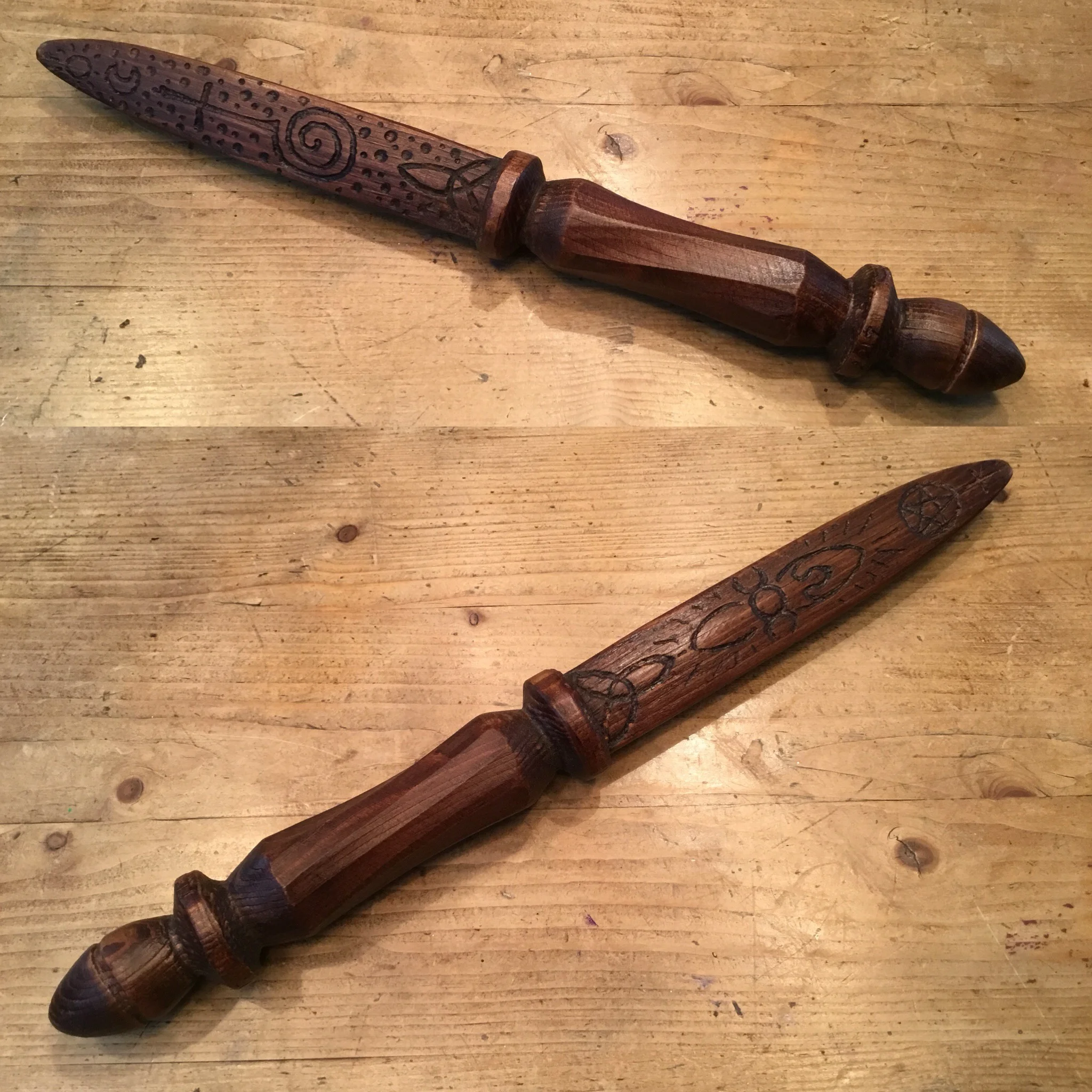 Hand carved Athame