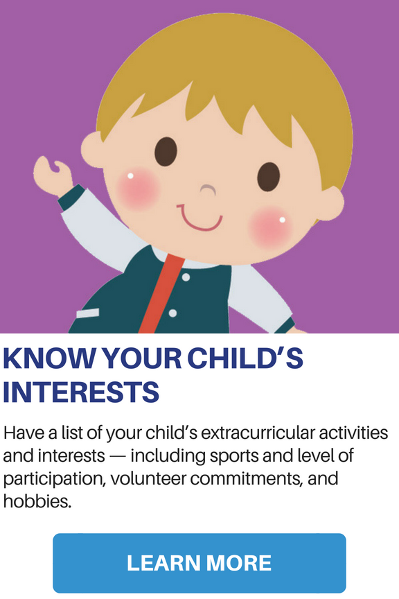 Know Your Child's Interests