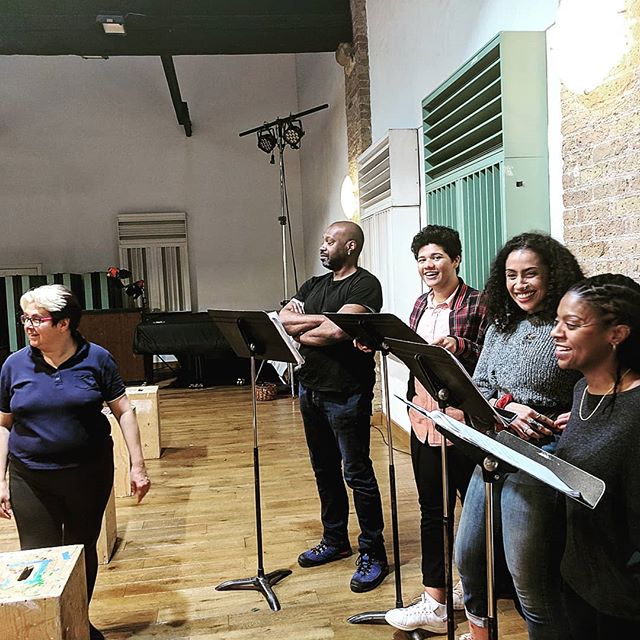 In rehearsal for the opera Imoinda - part of the 7th Festival of American Music. Libretto by #joananimaddo, score by #odalinedelamartinez. Come and see us!
#londonfestivalofamericanmusic 
#voices 
#opera 
#singingyourstories 
https://www.eventbrite.c