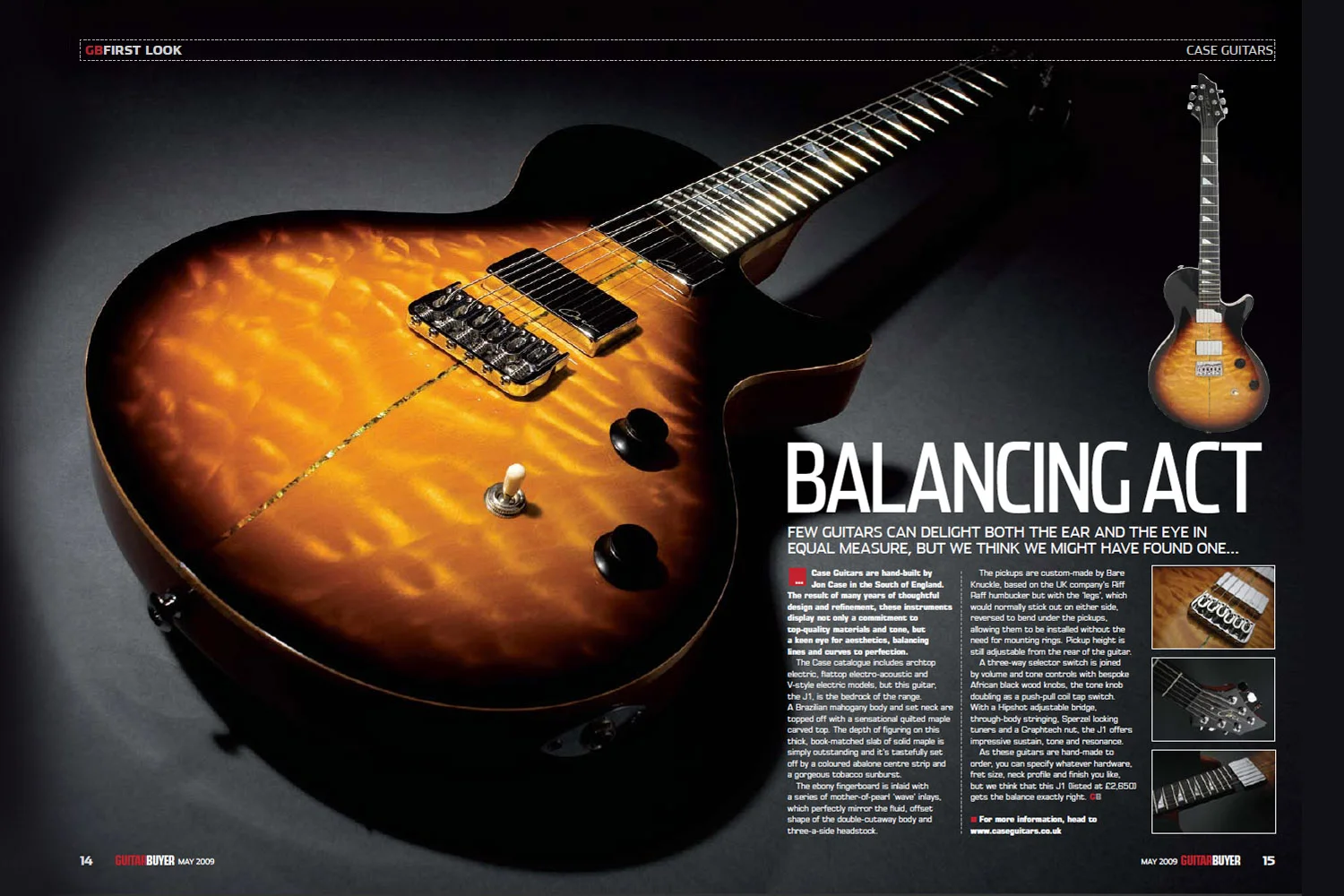 J1 'First Look' Guitar Buyer magazine
