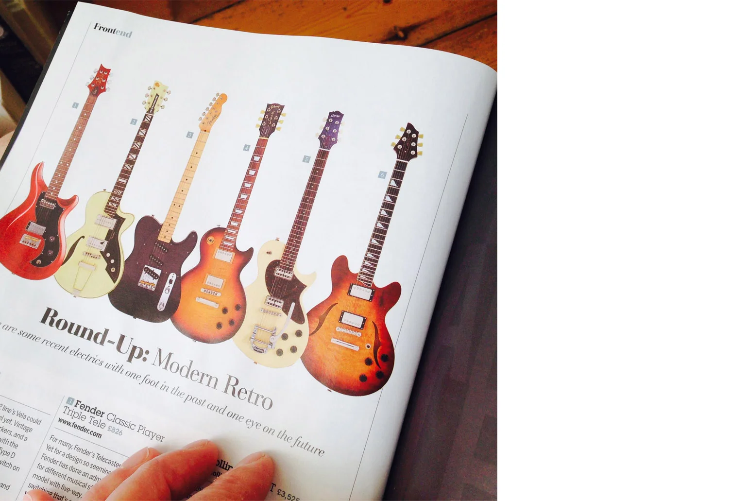 J25 Semi-hollow in Guitarist magazine