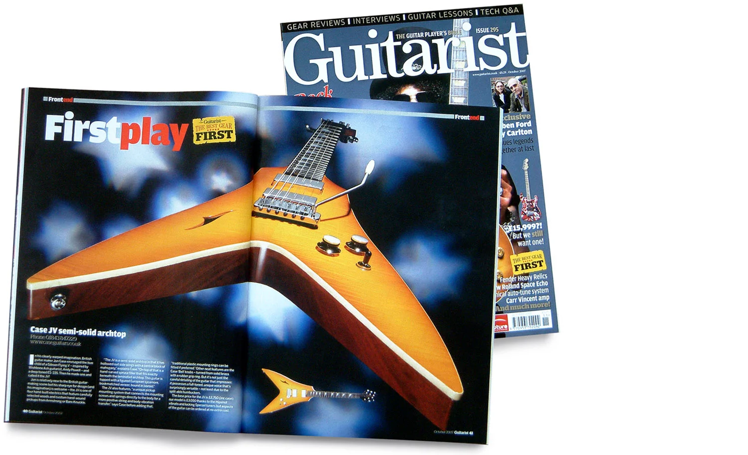 Case JV in Guitarist magazine
