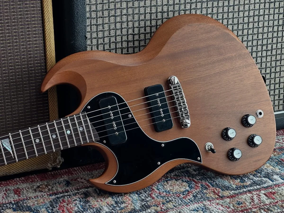 Excited to have our JS Special going to Squid guitarist Louis Borlase. Just finished in time for their US tour. #caseguitars #guitarist #sunbearpickups #sgspecial